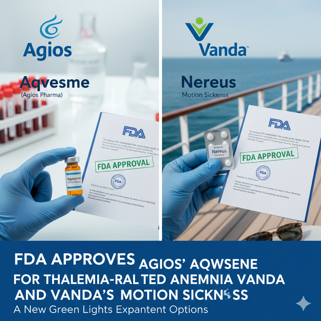 FDA Approves 2 New Drugs: Aqvesme & Nereus